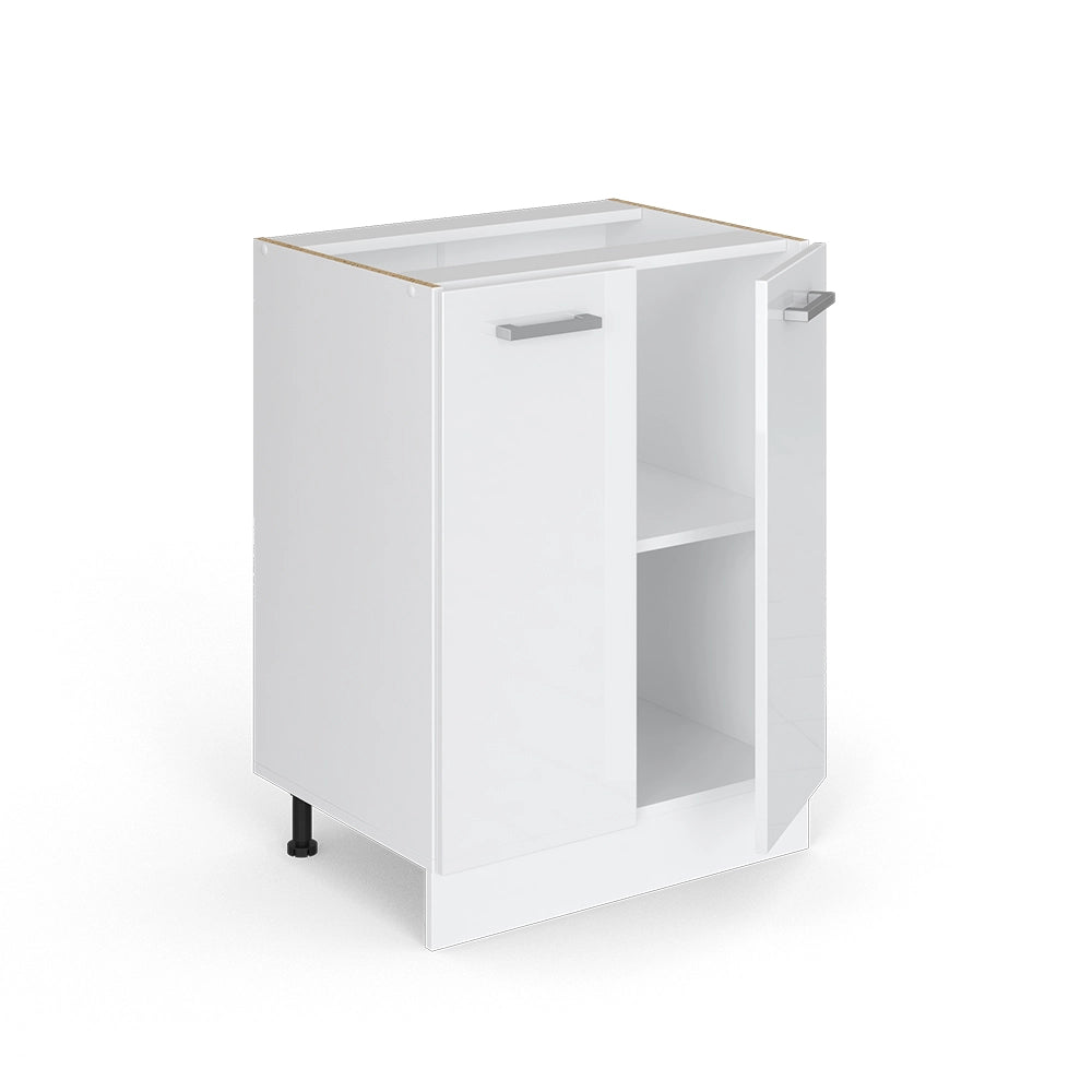 Vicco Mobiletto base cucina Bianco lucido 60 cm , PL Antracite