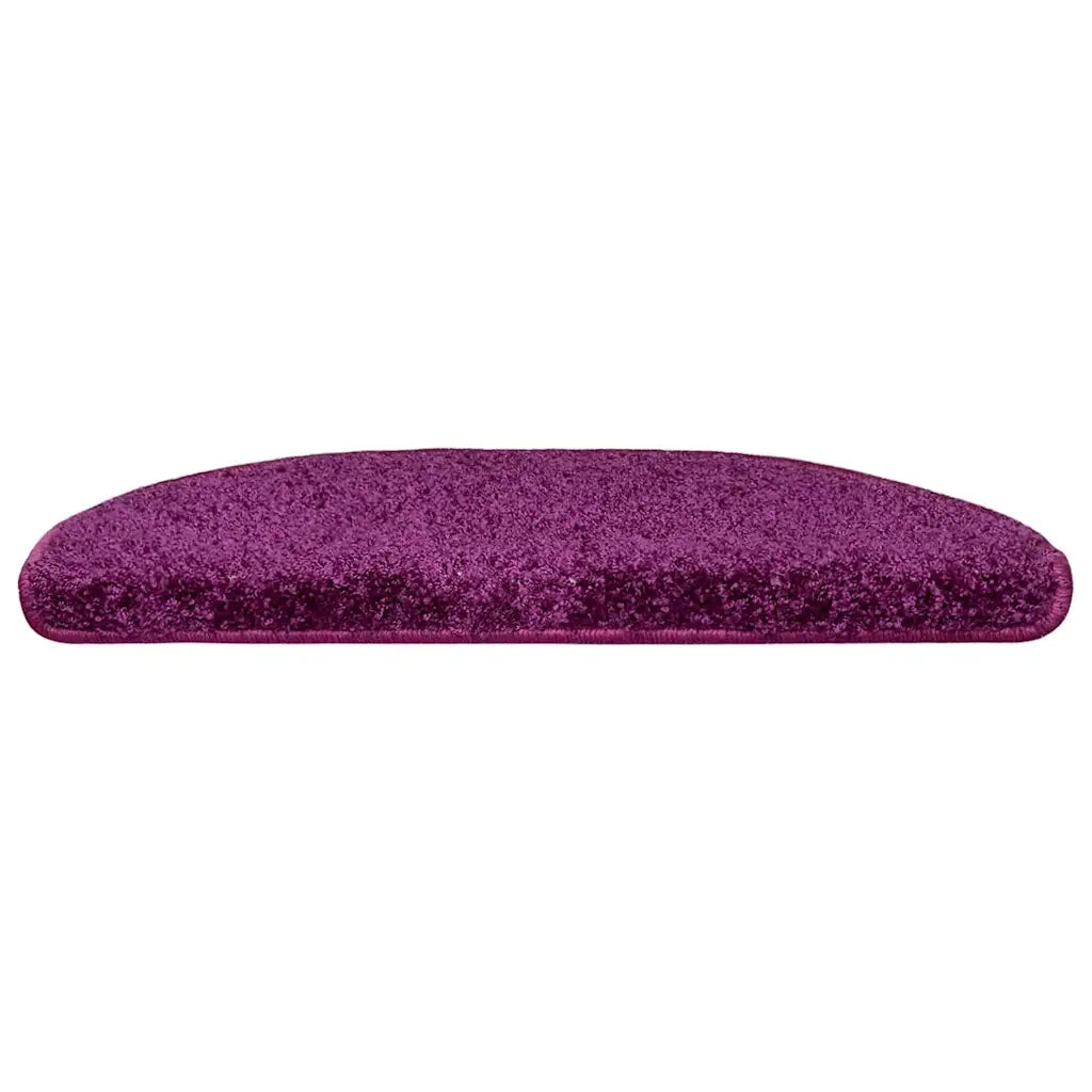 Tappetini per scale 30 pz 65x21x4 cm Viola Semicircolari Grandi 3365817