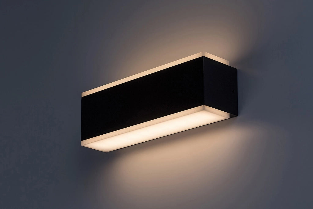 Applique esterna nera LED 12W 3000K IP54 Rabalux Mataro
