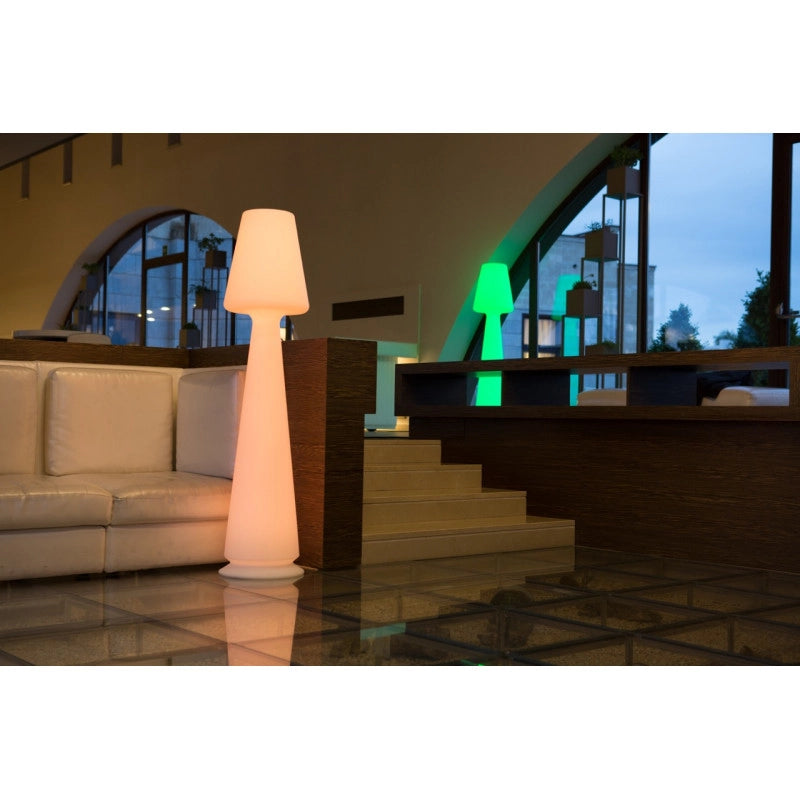 Lampada da terra di design H165 in polimero LED RGB per interno ed esterno - Made in Italy - Monacis