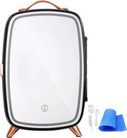Mini frigorifero portatile con illuminazione LED per il trucco