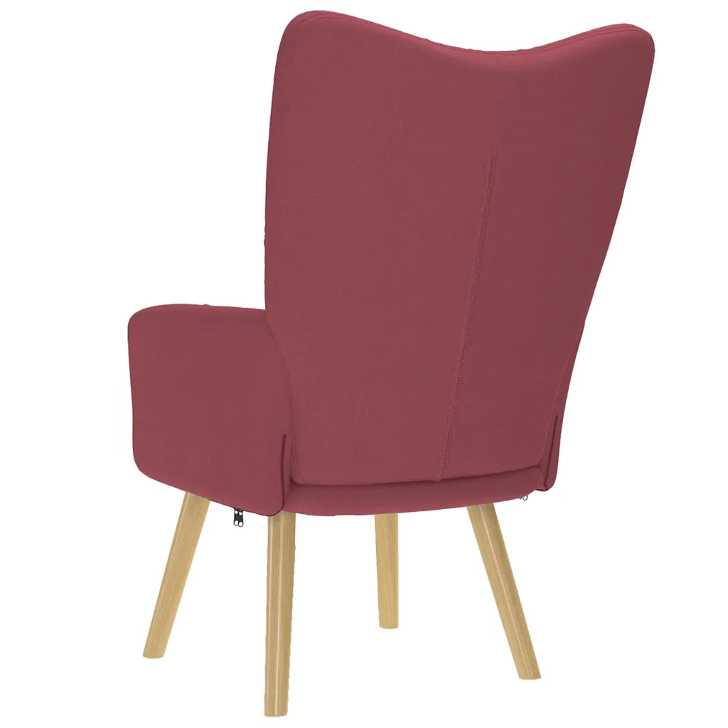 Sedia Relax Rosso Vino in Tessuto 4016770
