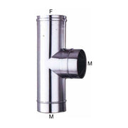 ALA 8018915012591 Gomito a T inox AISI 316L sistema ALA INOX MP connessione maschio-femmina guarnizione siliconica termoresistente colore Acciaio
