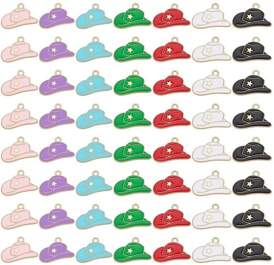 56 Pezzi di Cappello da Cowboy per Sierificare Gioielli e Decorazioni