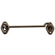 FERMAPERSIANE A GANCIO - OTTONE BRONZATO + PIASTRINA MM 100- 5 pezzi