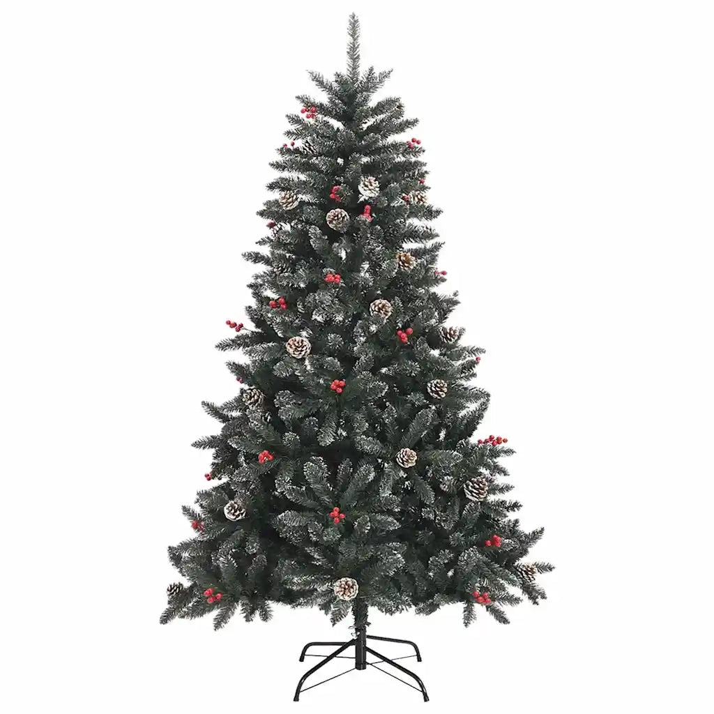 Albero di Natale artificiale con 300 LED Verde 180 cm 3395877