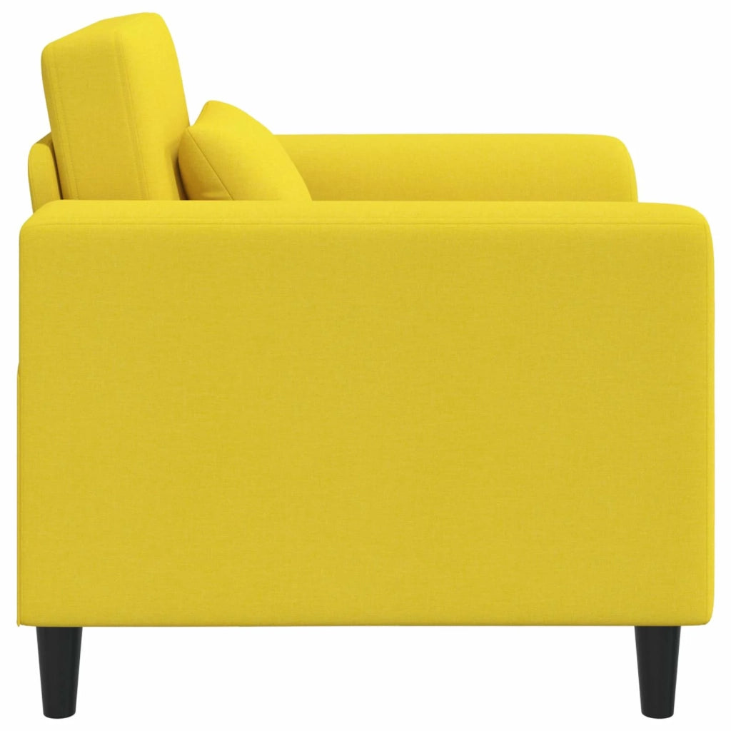 Poltrona Giallo Chiaro Tessuto 42042463