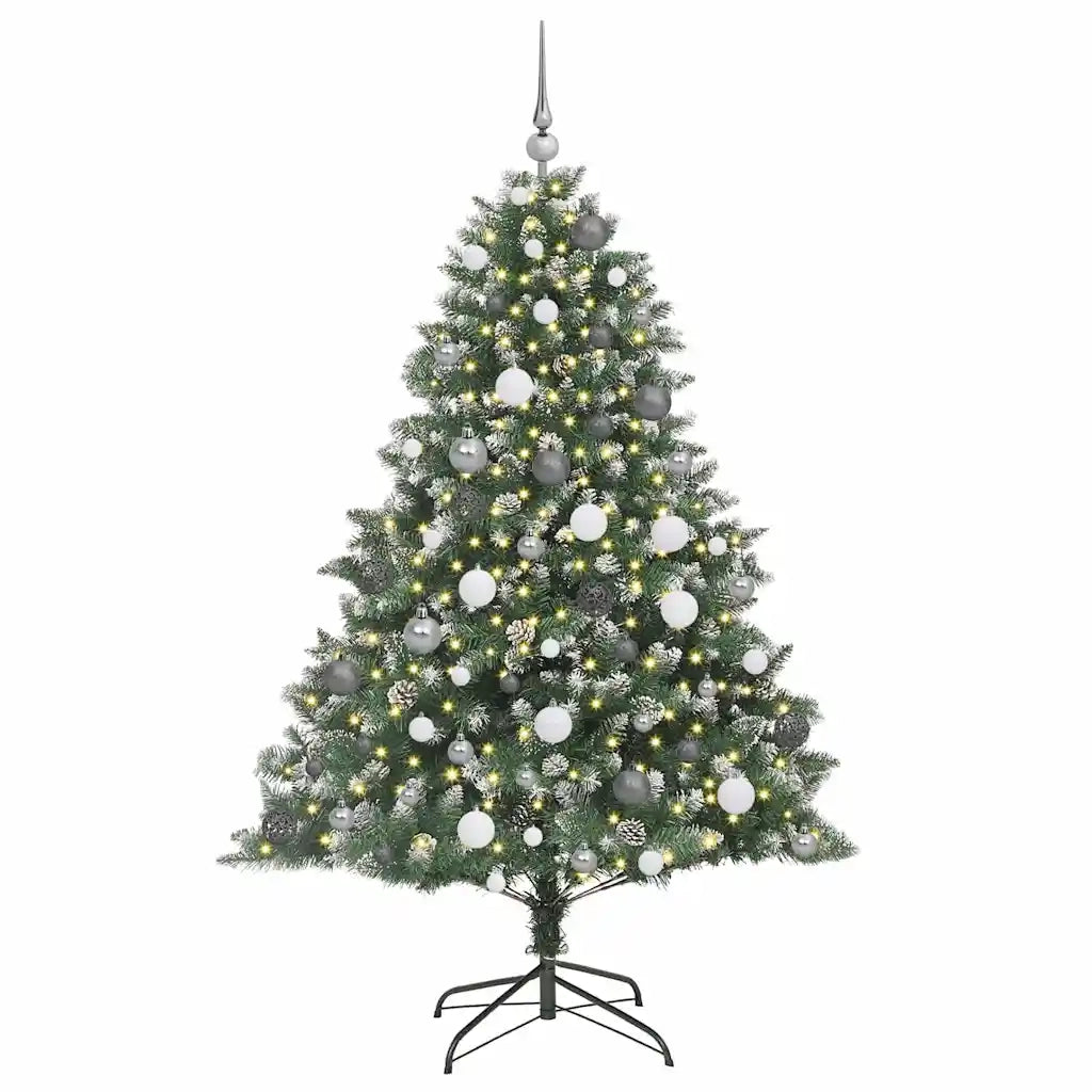 Albero di Natale artificiale con 300 LED Verde 180 cm 3395232