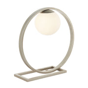 Lampada da tavolo ENZO Endon sfera opale argento G9