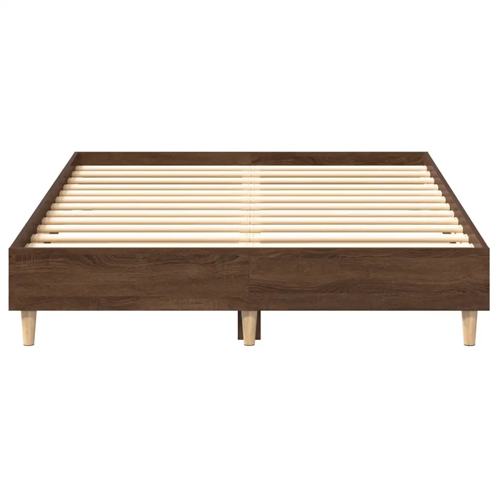 Giroletto senza Materasso-Struttura Letto Rovere Marrone 120x190 cm Truciolato 403825