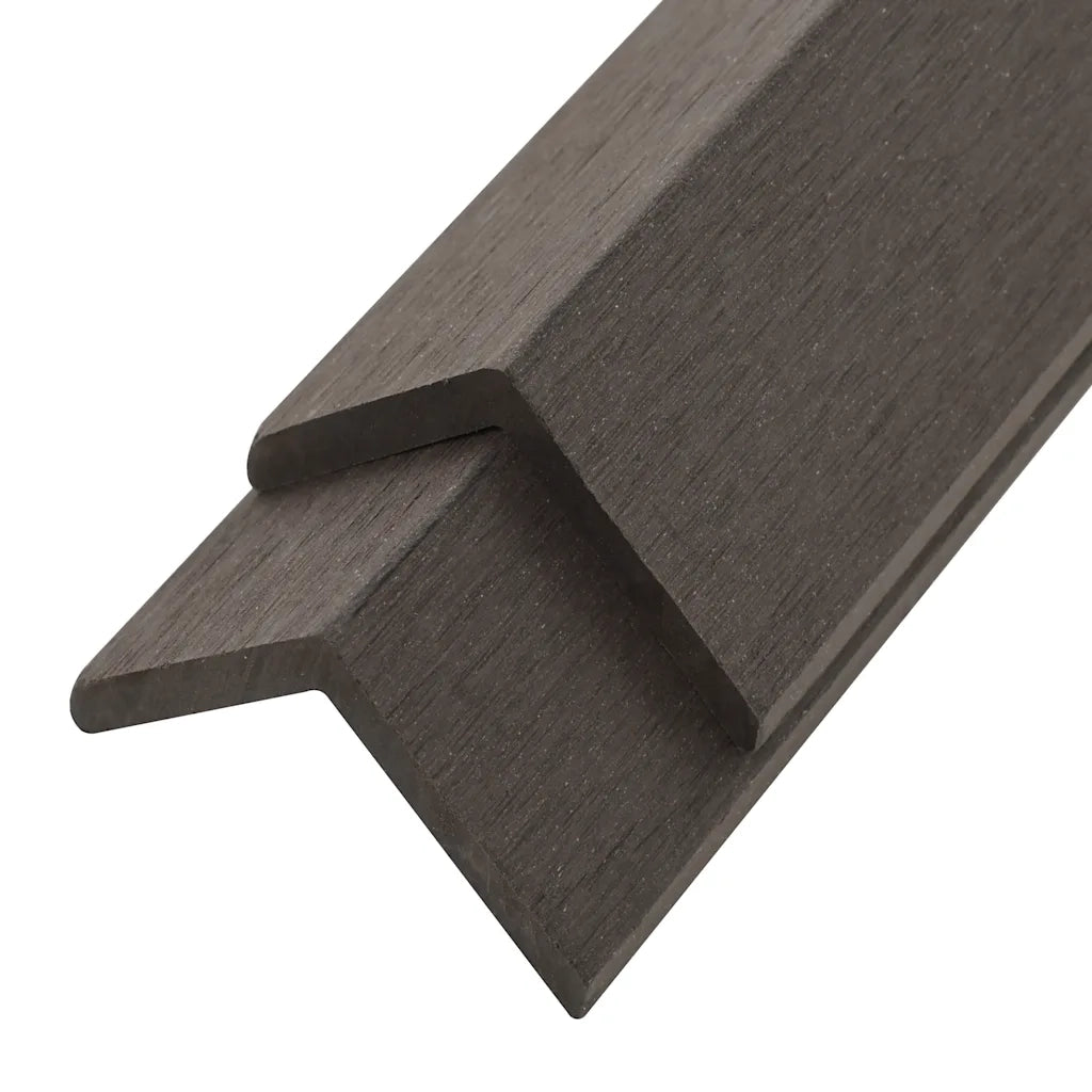 Profili Angolari per Decking in WPC  5 pz 170 cm Marrone