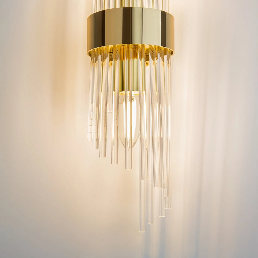 Maytoni applique moderna Frame 2 luci E14 oro metallo vetro