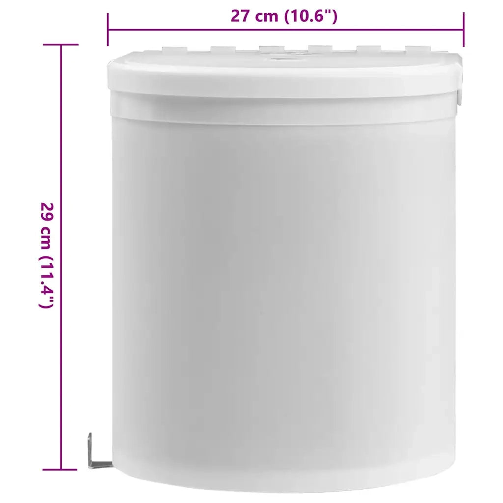 Pattumiera da Incasso per Cucina in Plastica 8 L 51173