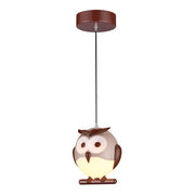Lampada a sospensione Milagro OWL ML243 E14 40W marrone