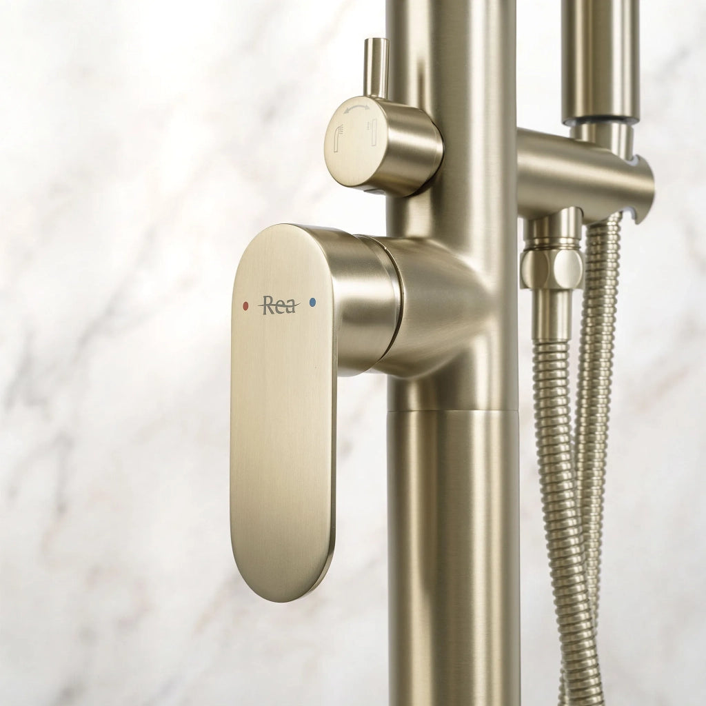 Rubinetto Indipendente Rea Logan Brush Gold