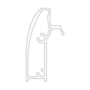 PROFILO ORIZZONTALE BOX ANGOLO ESSENTIAL- per cm 120- DH- pezzi 1