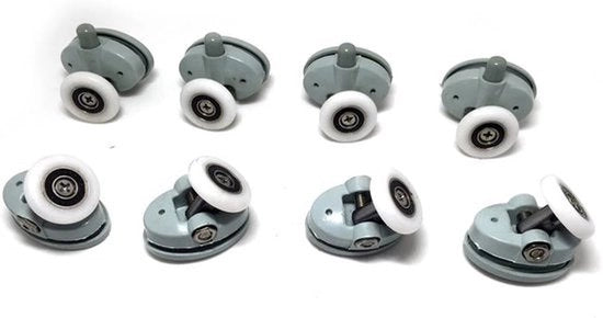 Set di 8 douchi a rotelle singole - diametro 23mm - duraturo