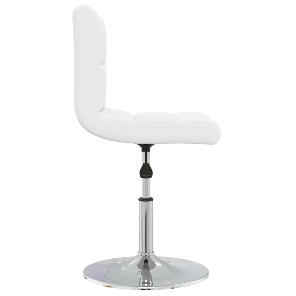 Sedie da Pranzo 6 pz Bianche in Similpelle 3087428