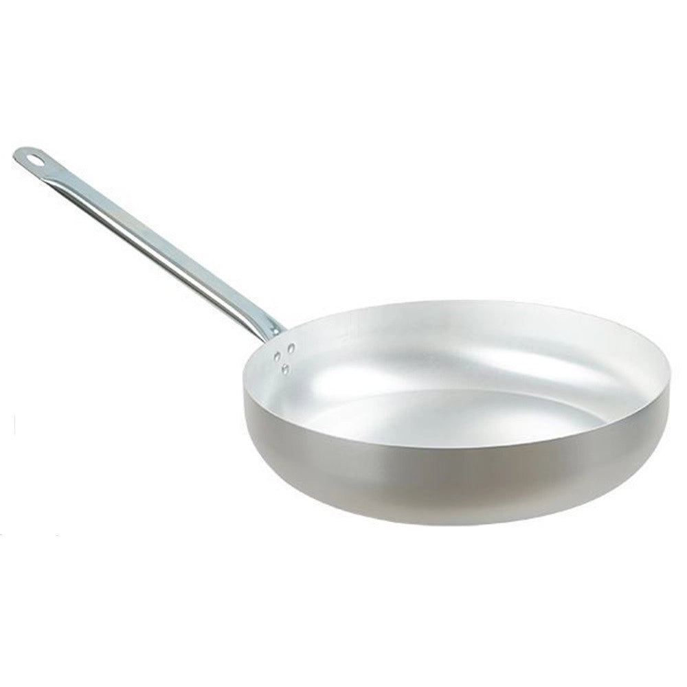 Trade Shop - Saltapasta Padella In Alluminio Con Manico Metallo ø20-22-24 Cm Utensile Per Cucina -