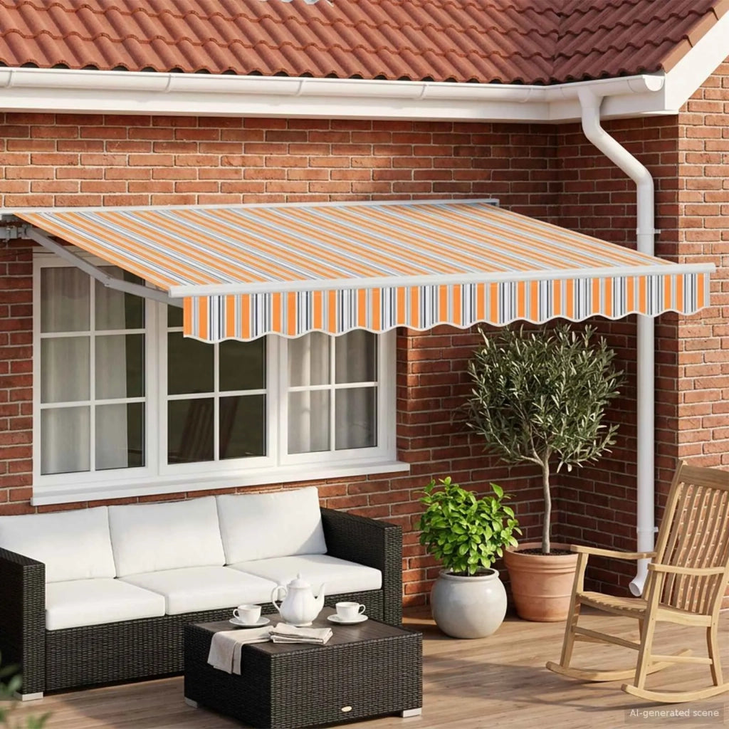 Cornice per Tenda Manuale con LED 3,5 x 2,5 m 3420601