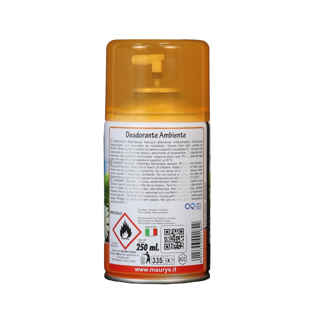 MAURY'S DEODORANTE AMBIENTE MANUALE E RICARICA DIFFUSORE 250ML CATTURA ODORI