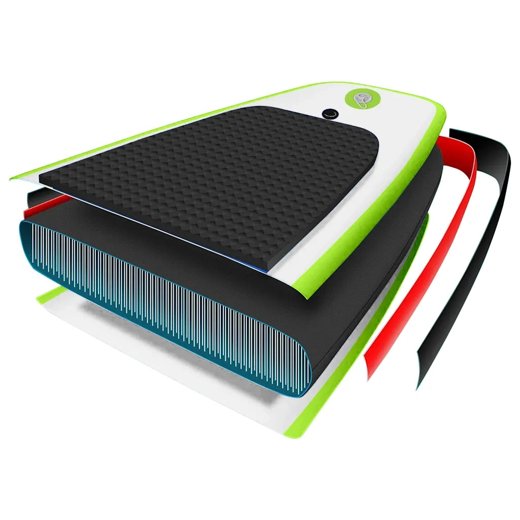 Set Tavola da SUP Gonfiabile Verde e Bianco CFW5116747