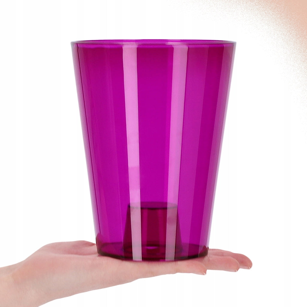 Vaso per orchidee KADAX in plastica, 12 cm, viola