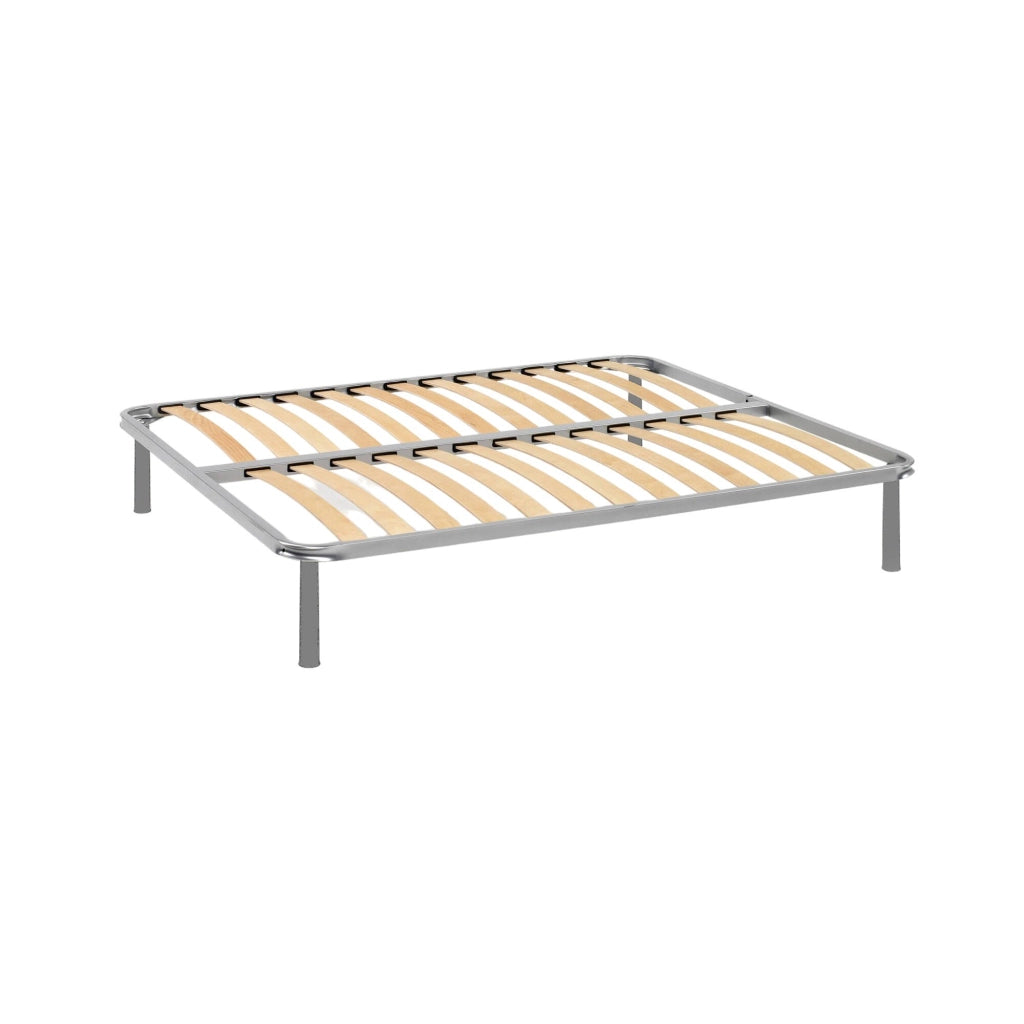 Rete letto matrimoniale Alessa, Rete ortopedica in multistrato di betulla a 13 doghe, 100% Made in Italy, cm 140x190h 34