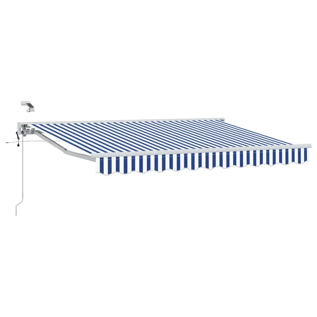Tettuccio Elettrico Retrattile Blu e Bianco 3 x 2,5 m 3421313
