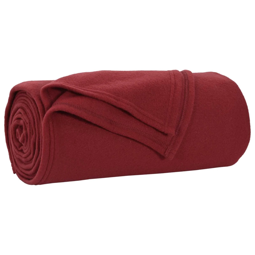 Coperta Rosso Bordeaux 200 x 150 cm Panno