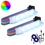 Striscia LED 2 pcs Nero e Bianco 1745 mm Rame e plastica 3429134