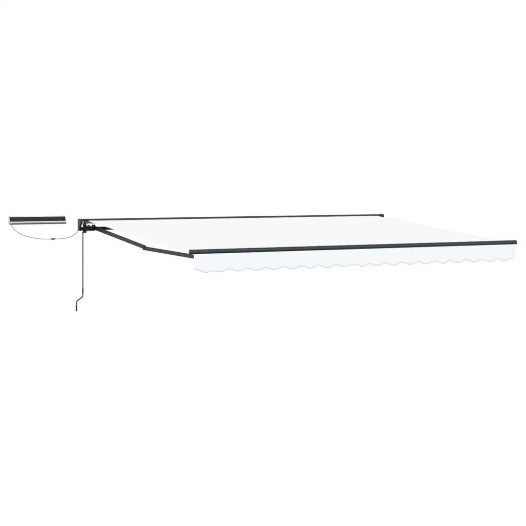 Tettuccio Elettrico Retrattile Bianco e Antracite 4 × 3,5 m 3422068