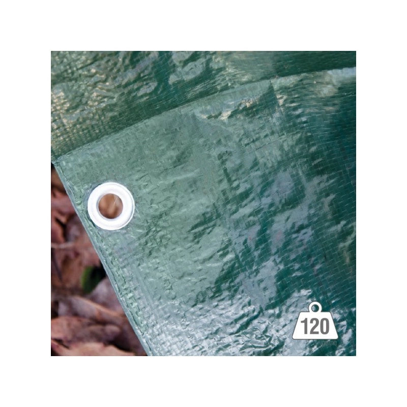 Telo ochiellato verde 6x8 m