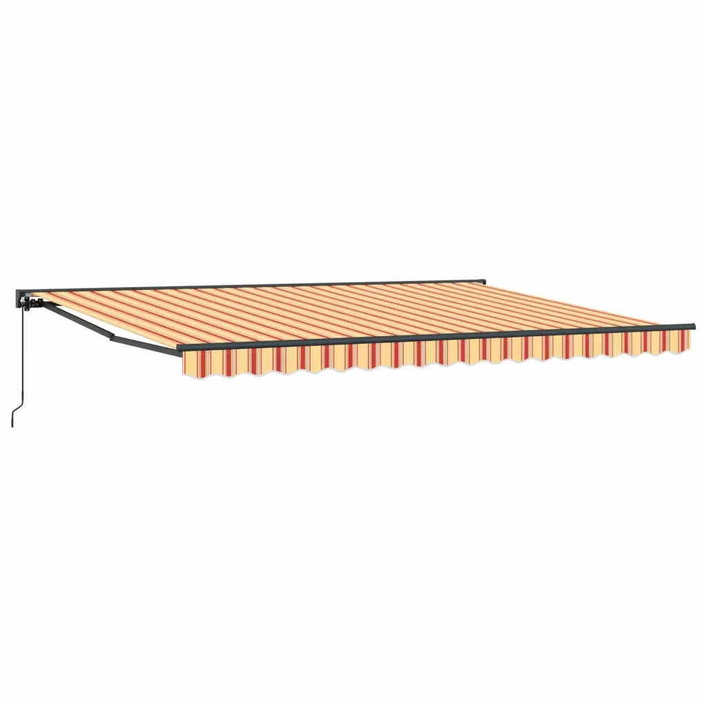 Tenda retrattile manuale Giallo, Arancione e Bianco 4 x 2 m 3420428