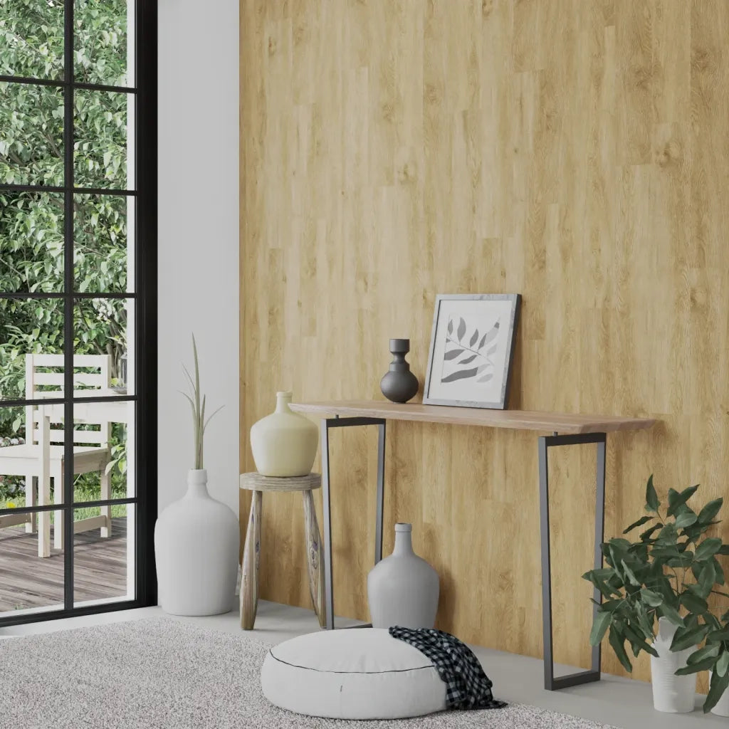 Pannelli da Parete Effetto Legno Marrone PVC 4,12 mÂ²