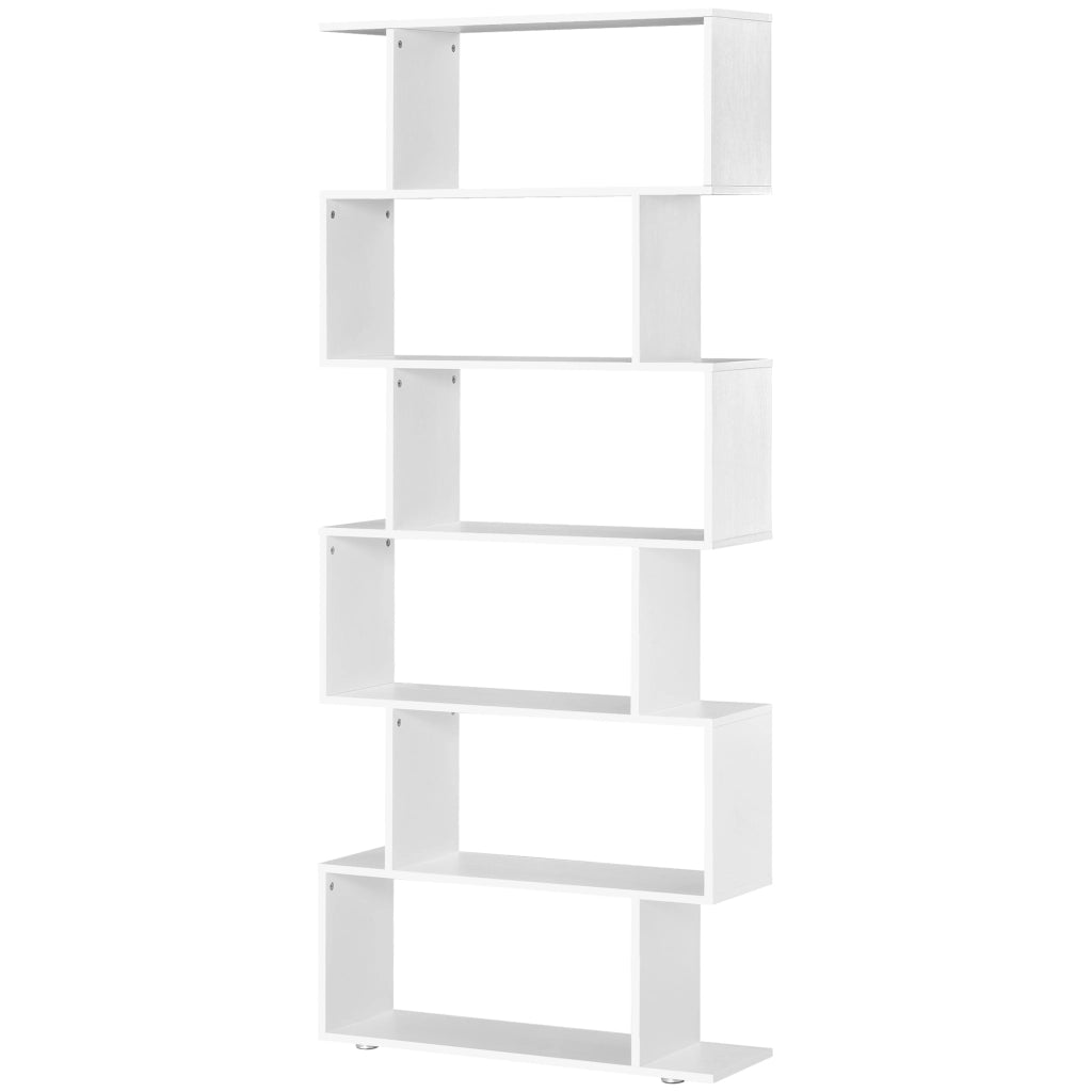 Libreria Scaffale 6 Ripiani Legno S 80x24x191 cm ¨C Minimal ¨C Bianco