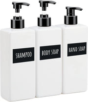 Set di 3 Bottiglie di Pompaggio per Bagno e Cucina, 500 ml