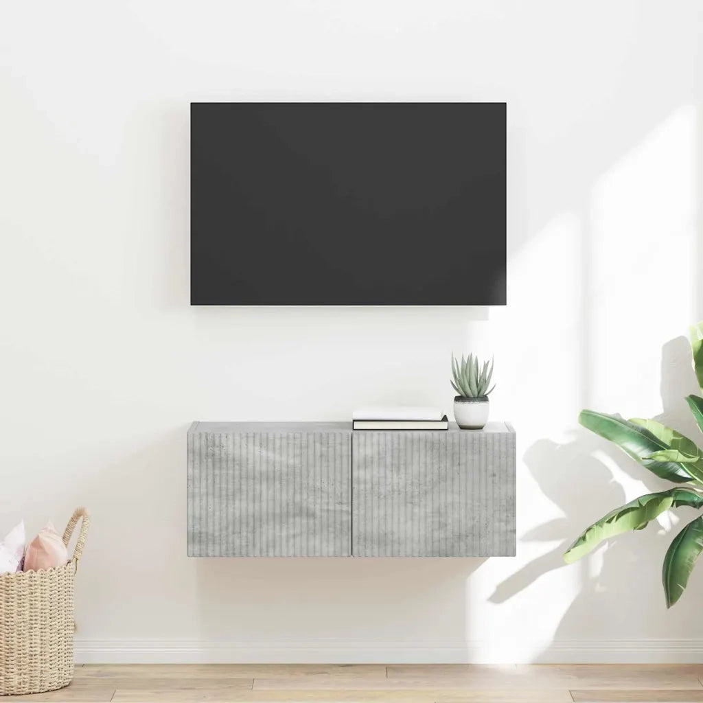 Mobile TV da parete Calcestruzzo 78,5 x 31 x 29,5 cm 892215