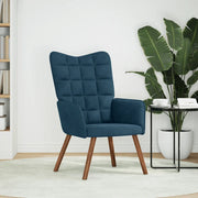 Poltrona Relax Blu in Velluto 4016820