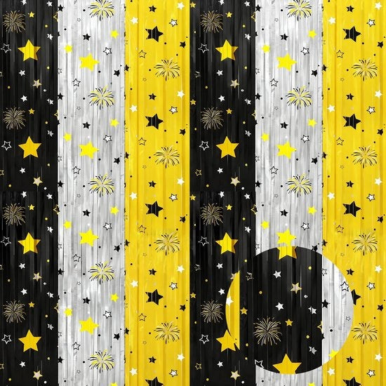 Decorazione per Capodanno con Tendaggi in Oro e Argento