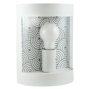 Applique esterna E27 bianco opaco Muret 312372 Polux