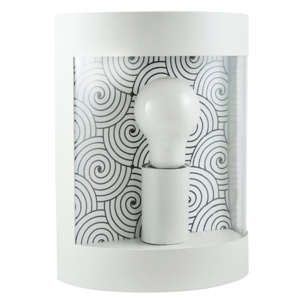 Applique esterna E27 bianco opaco Muret 312372 Polux