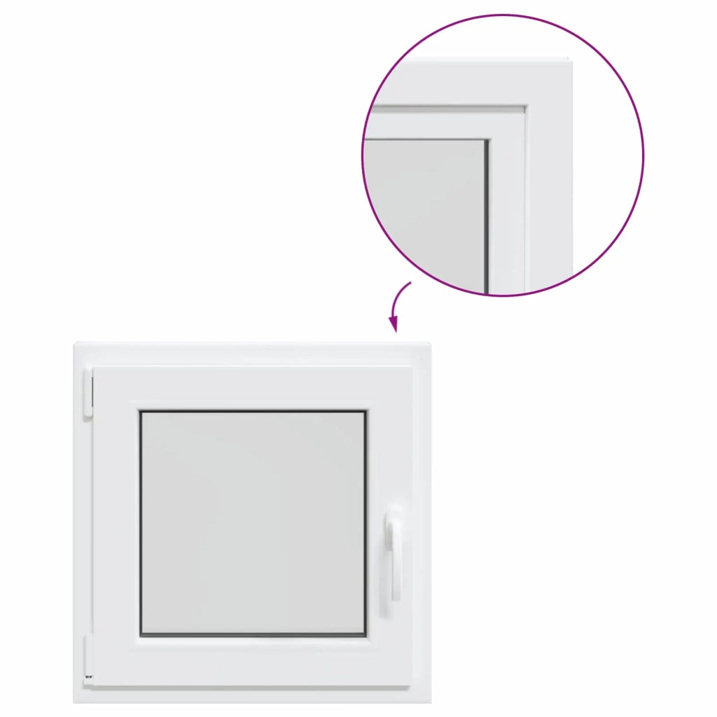 Finestra per Soffitta RISOR 50 x 50 cm PVC e Vetro Bianco CFW1203771