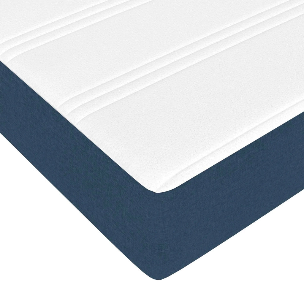 Struttura del letto con materasso Blu 80 x 200 cm Tessuto 3399151