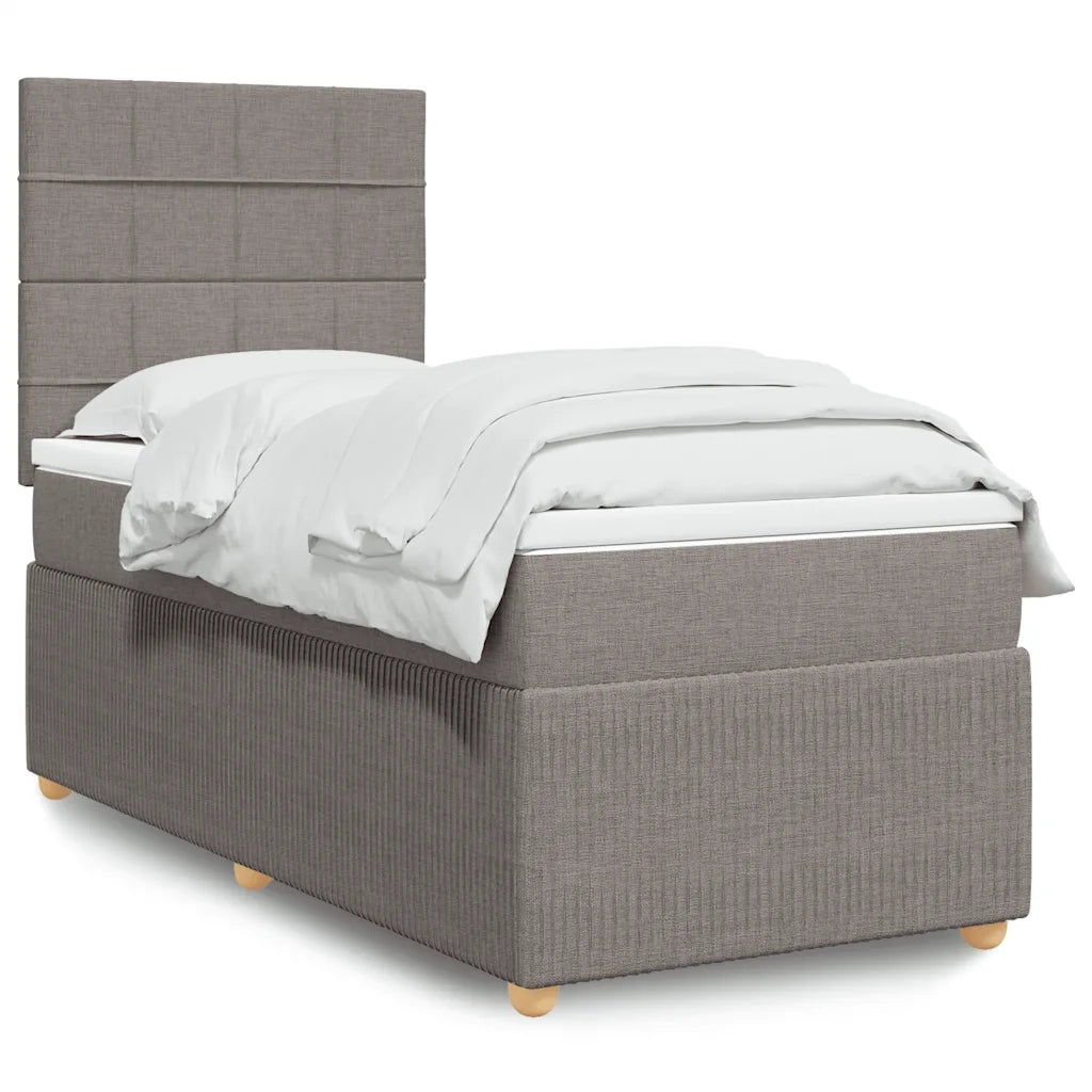 Giroletto a Molle con Materasso Tortora 90x200 cm inTessuto 3294243