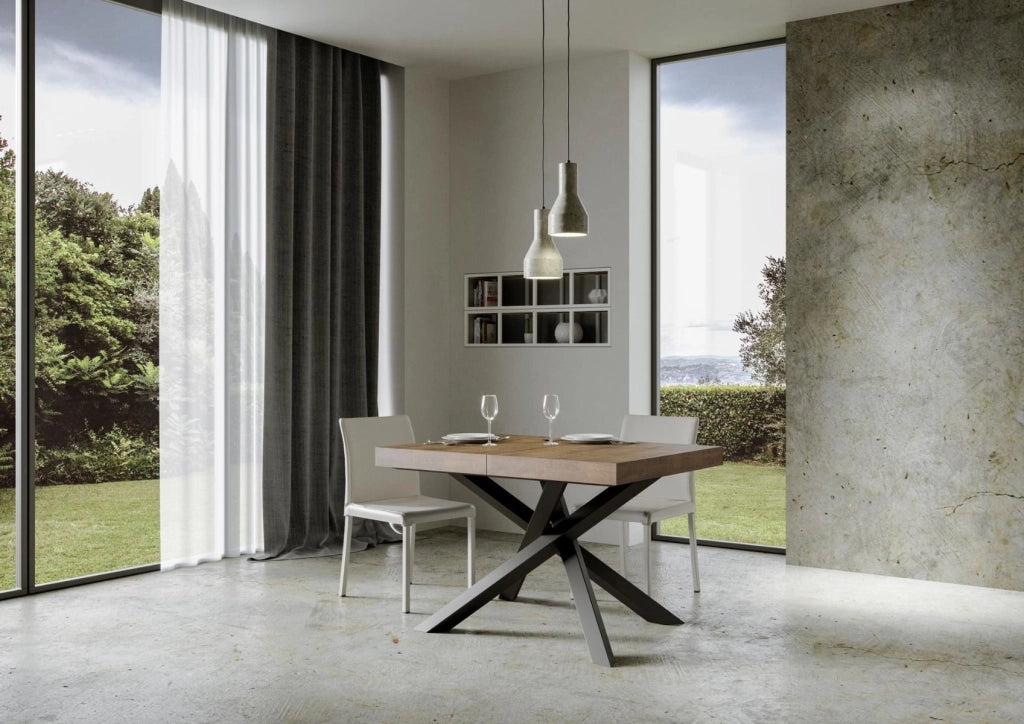 Tavolo Allungabile 140-244x90x77 cm Volantis Noce