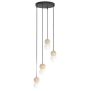 Lampada a sospensione LOOP anello nero LED Emibig