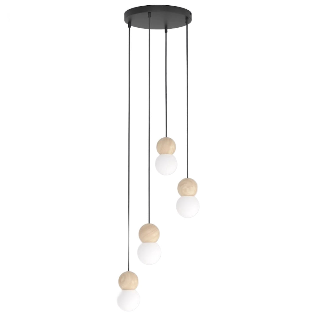 Lampada a sospensione LOOP anello nero LED Emibig