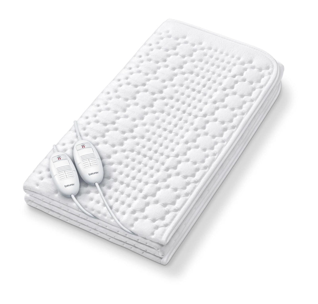 Beurer TS26 Coprimaterasso Termico Matrimoniale Micropile 2 Zone 3 Livelli 140x150 cm colore Bianco