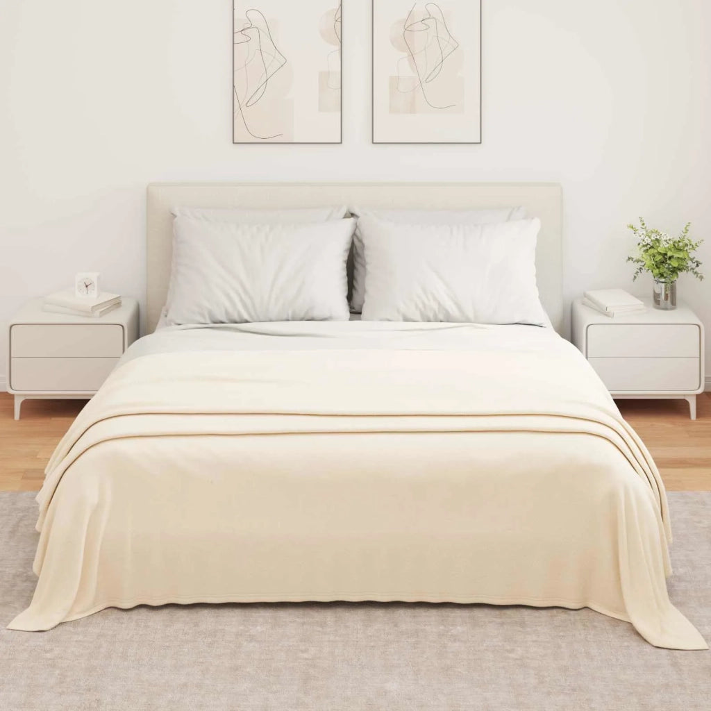 Coperte da Pile 6 pcs Crema 350 x 270 cm Panno